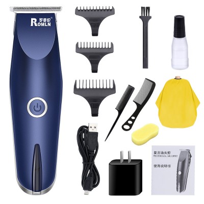 USB  wireless haircut barber mini hair trimmer for man professional metal small electric hair clipper