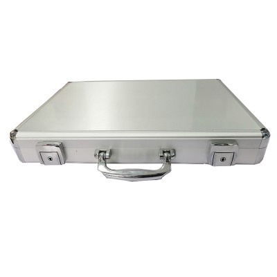 17 Inch Silver Laptop Aluminum Attache Cases for Men