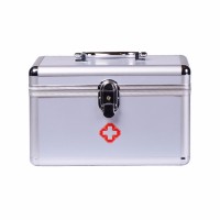 Metal 9 Inch First Aid Organizer for Car Aluminum Medical Emergency Box